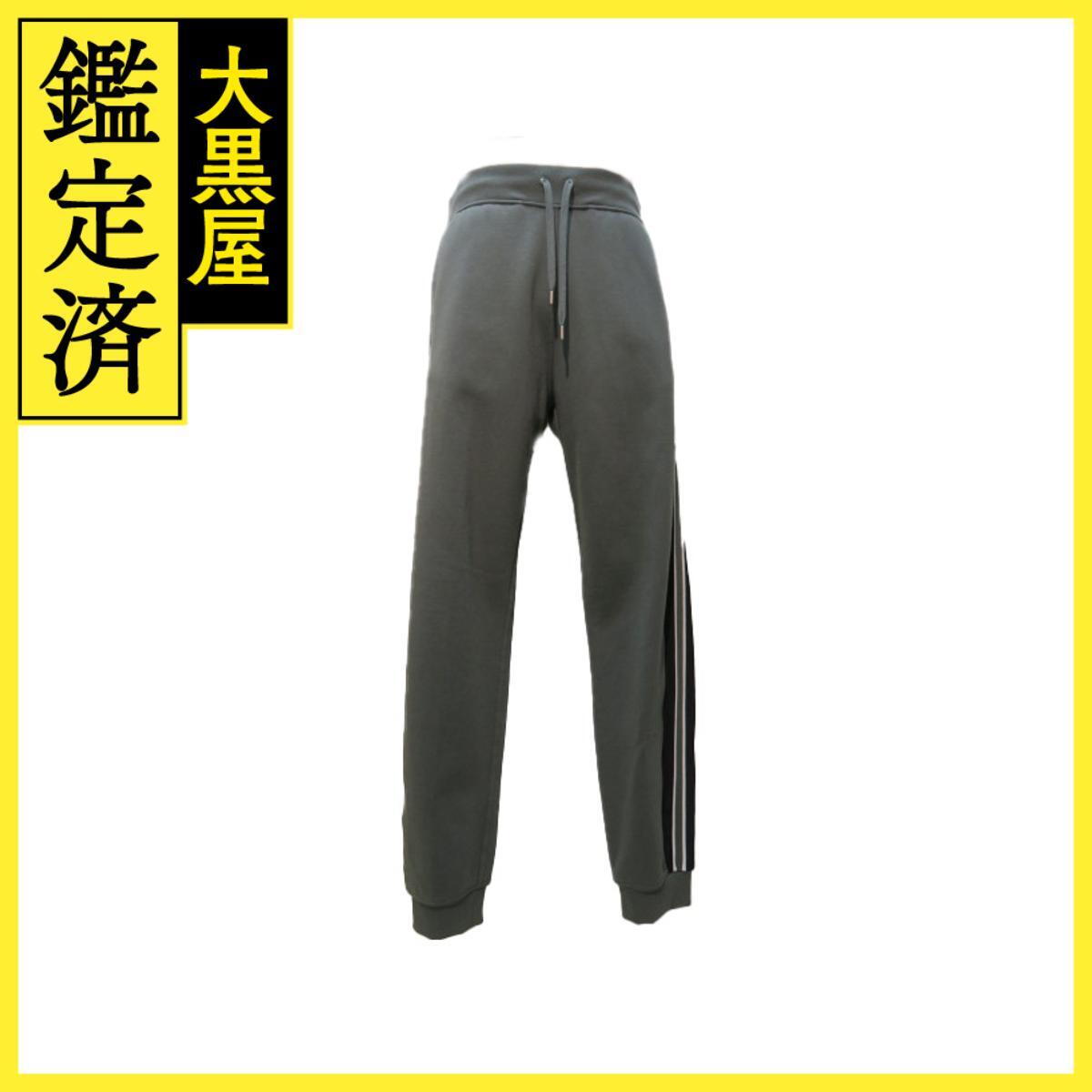 HERMES エルメス ランHスウェットパンツ メンズS カーキ コットン拍卖