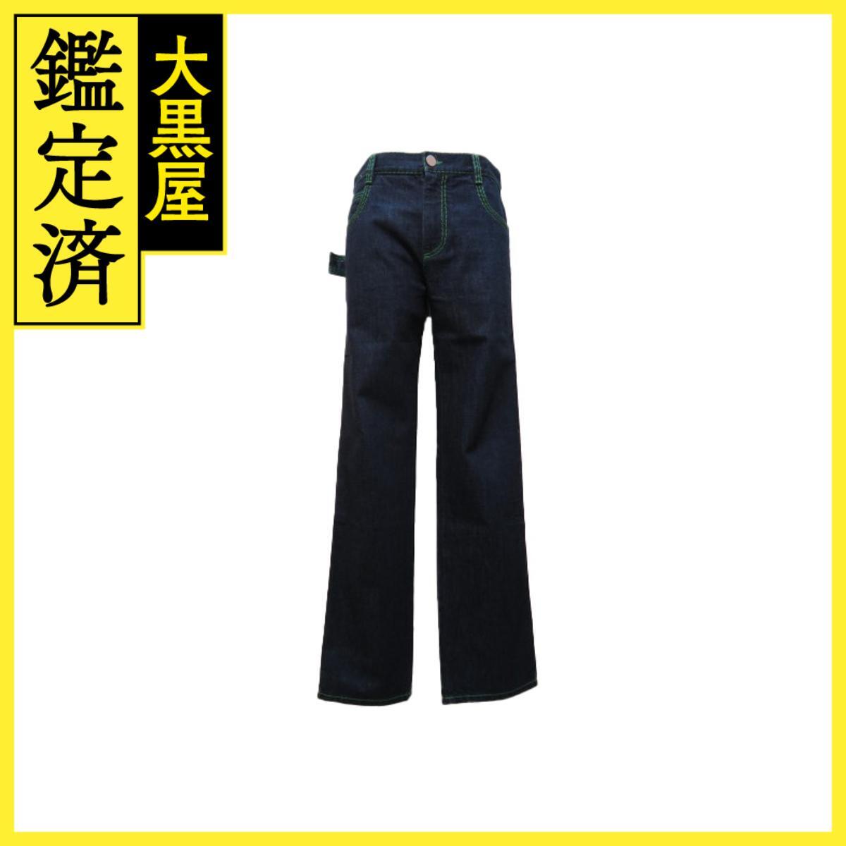 BOTTEGA VENETA ボッテガ・ヴェネタ ジーンズ メンズ46 ネイビー/グリーン デニム 688963V1N10拍卖