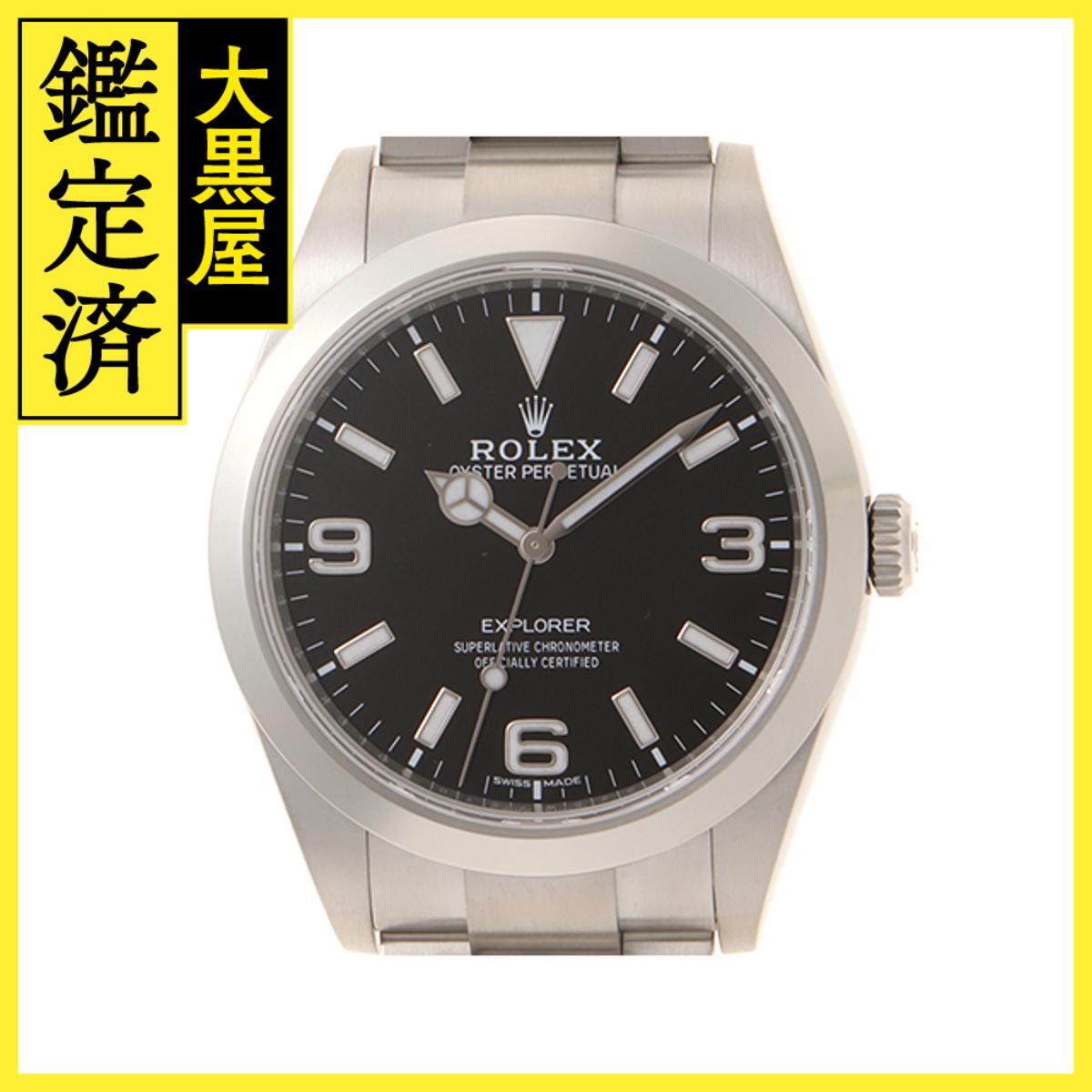 ROLEX ロレックス エクスプローラーI 214270 SS 自動 ブラック 男性用/Men's watches拍卖