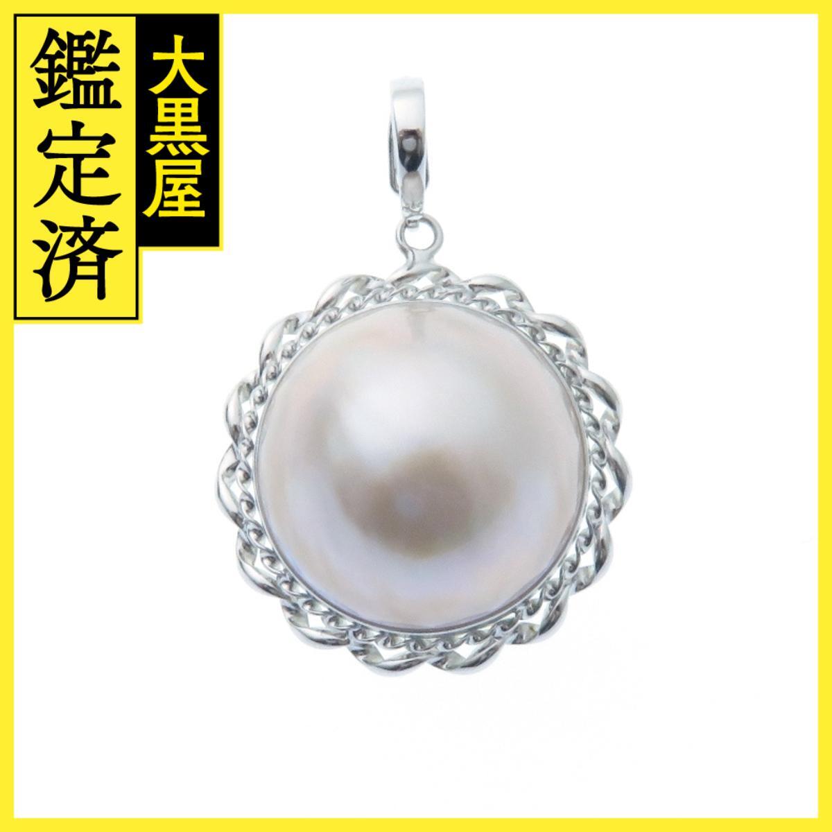JEWELRY ノンブランドジュエリー 貴金属・宝石 トップ K14ホワイトゴールド マベパール 約8.9g 2120000321382拍卖