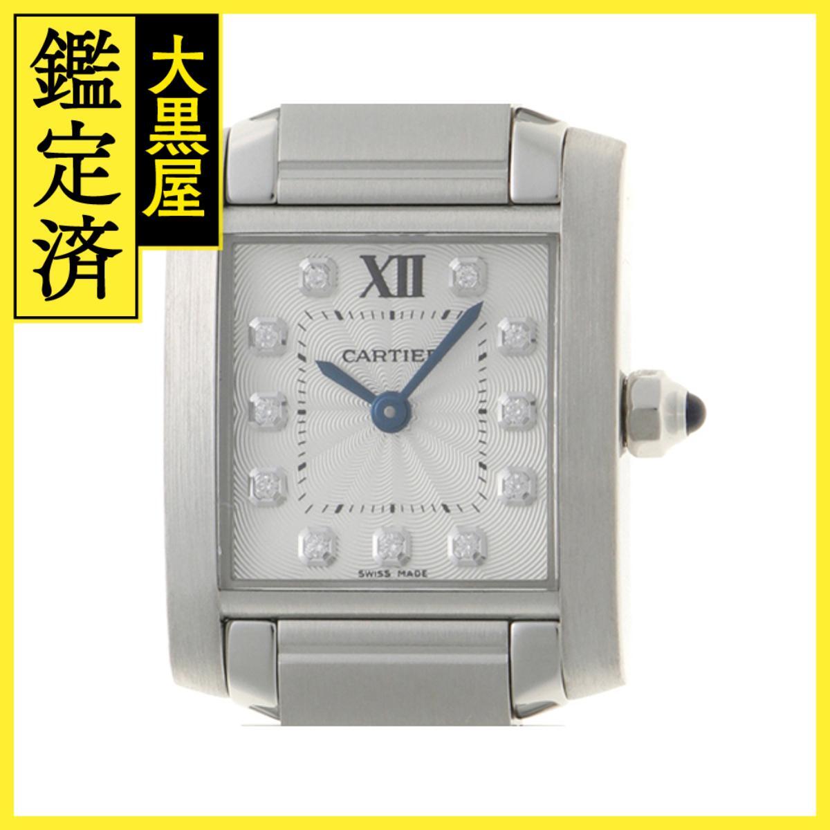 Cartier カルティエ タンクフランセーズ WE110006 SS クォーツ シルバー11PD 女性用/Ladies watches拍卖