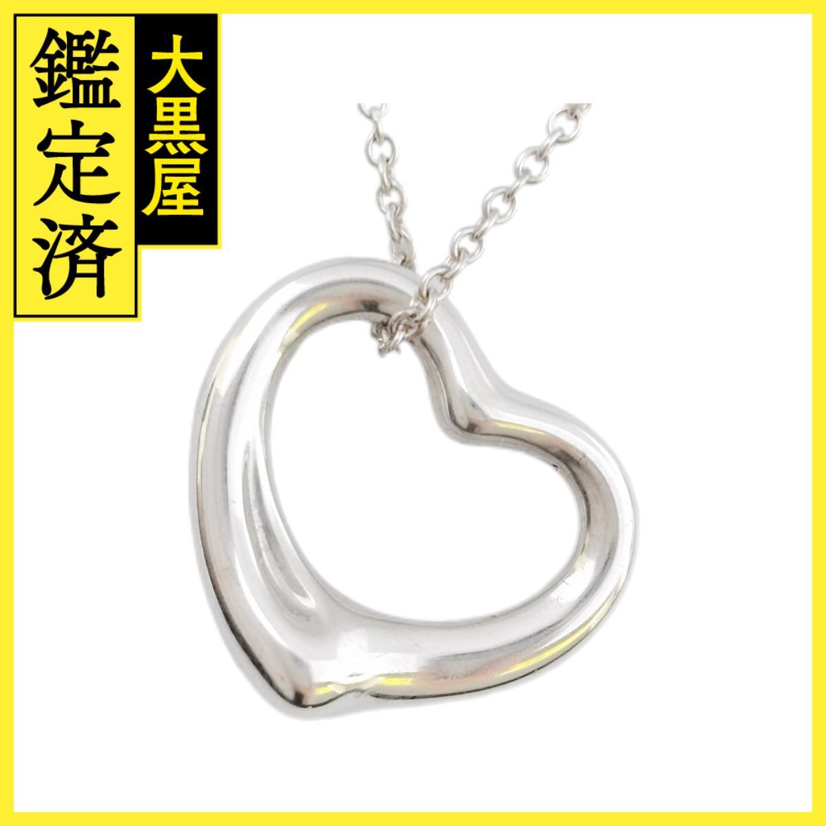 TIFFANY&Co ティファニー オープンハート ネックレス NC シルバー SV 約6.7g 2148103906015拍卖