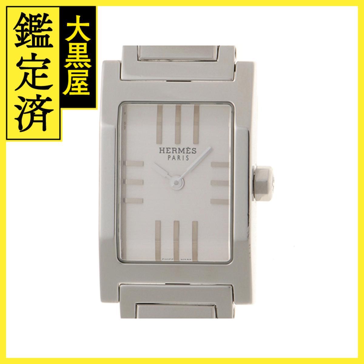 Hermes エルメス タンデム TA1.210 SS クォーツ シルバー 女性用/Ladies watches拍卖