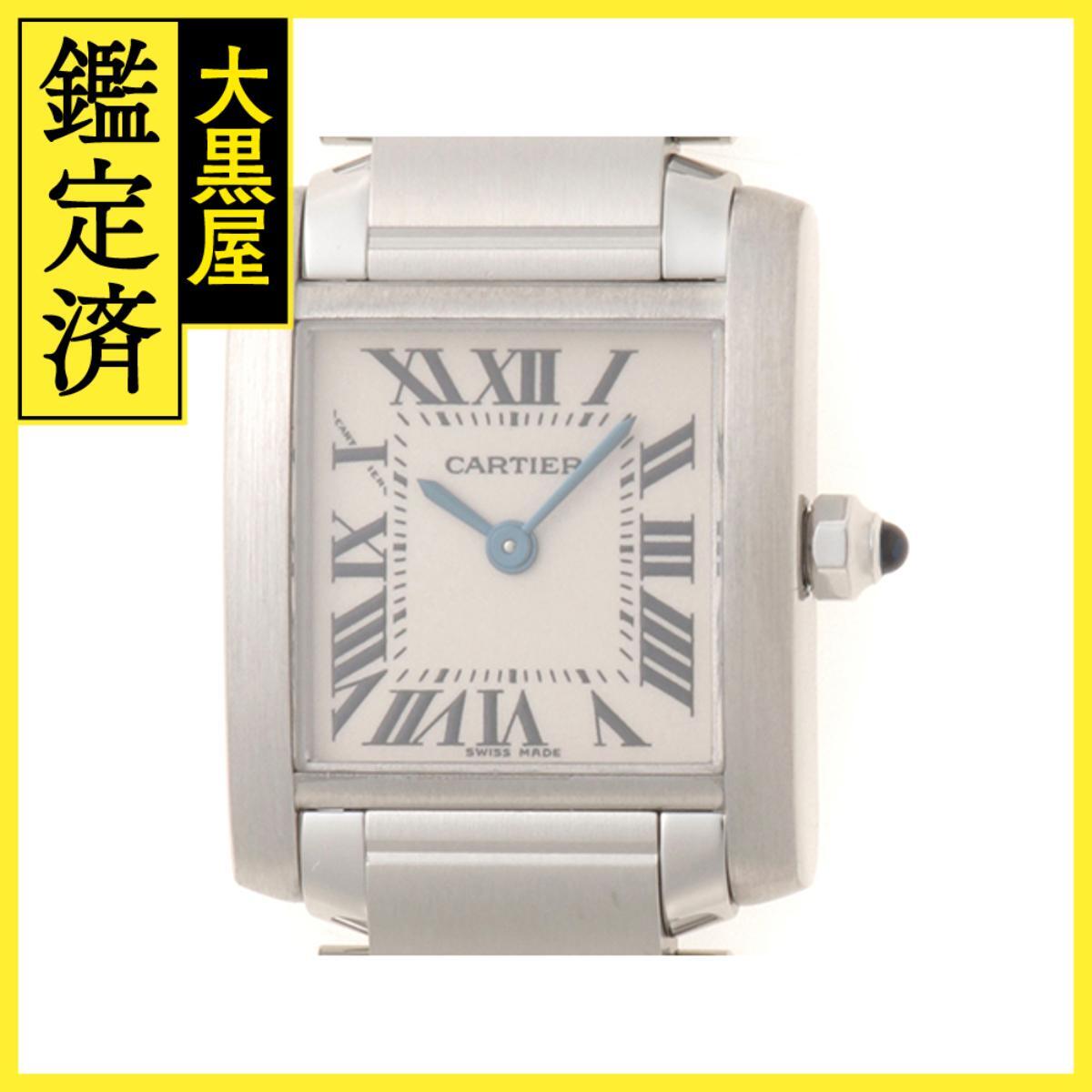 Cartier カルティエ タンクフランセーズ W51008Q3 SS クォーツ アイボリー 時計拍卖