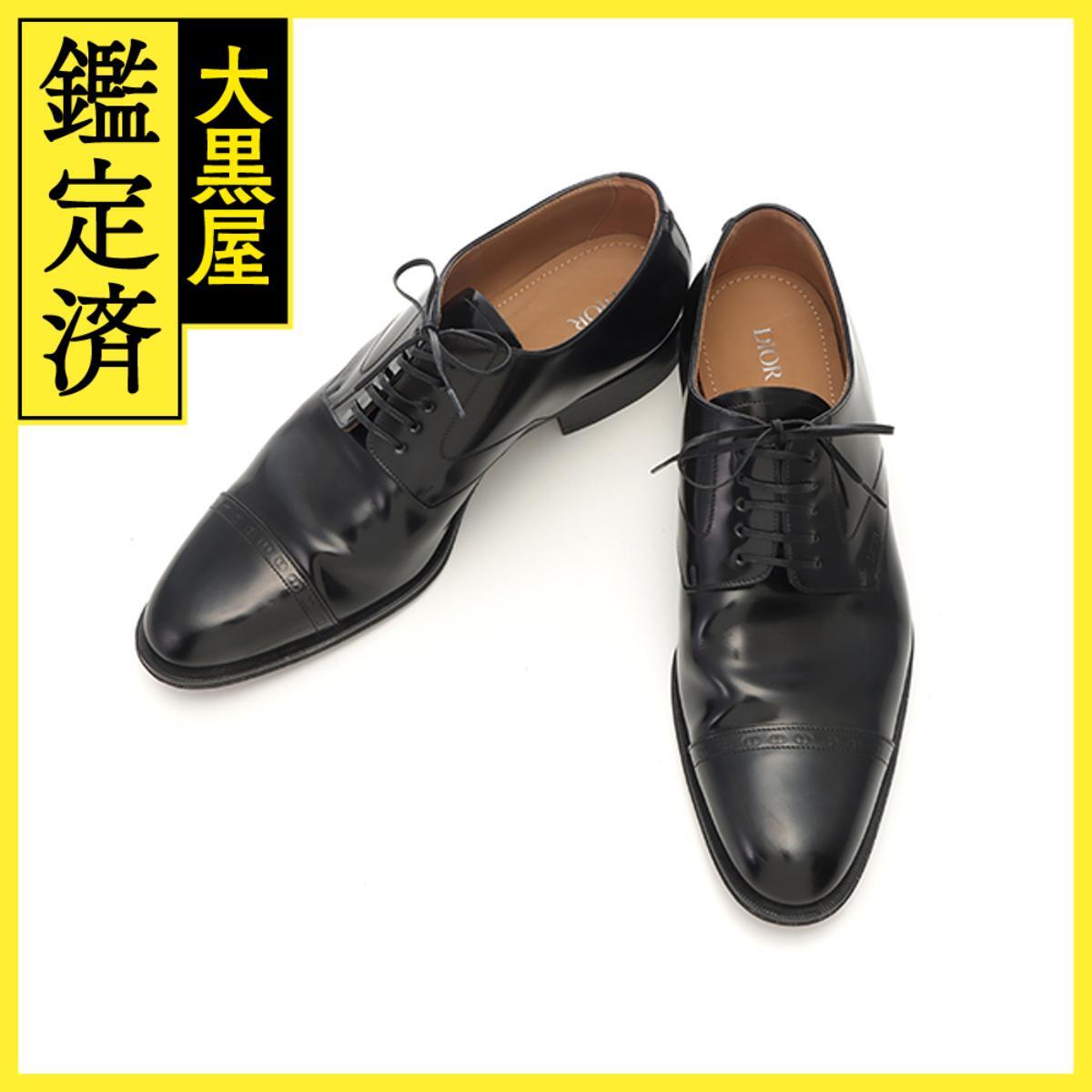 DIOR ディオール 革靴 ドレスシューズ メンズ44 ブラック レザー 2148103863691拍卖