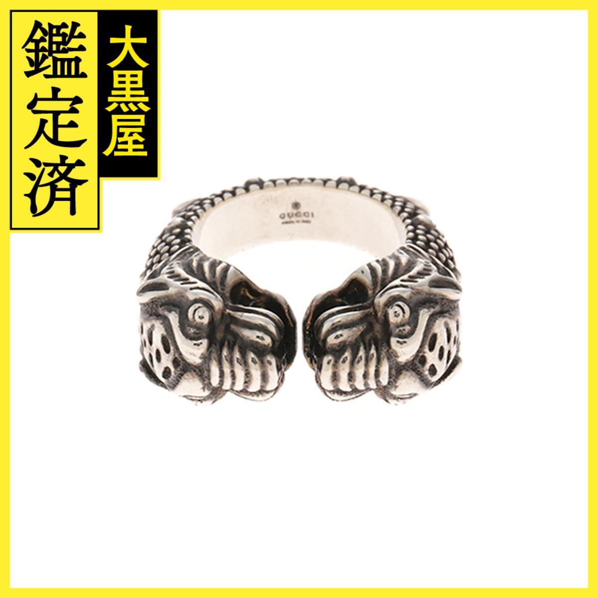 GUCCI グッチ 指輪 タイガーヘッド リング 19号 498531 J8400 0701 シルバー925拍卖