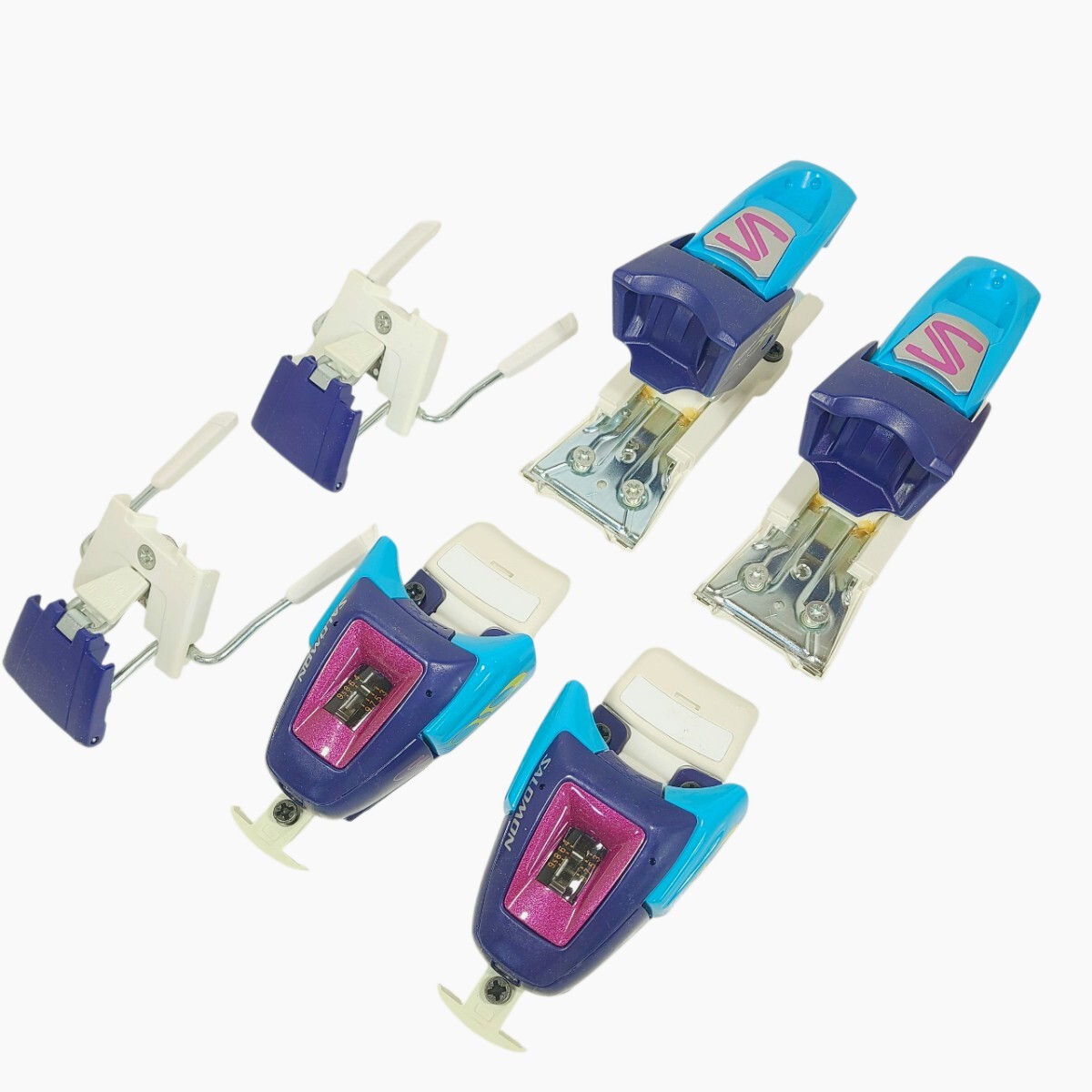 Ye1835LL SALOMON サロモン スキー ビンディング バインディング ネイビー×ブルー×パープル ウィンタースポーツ フランス製 未使用品拍卖