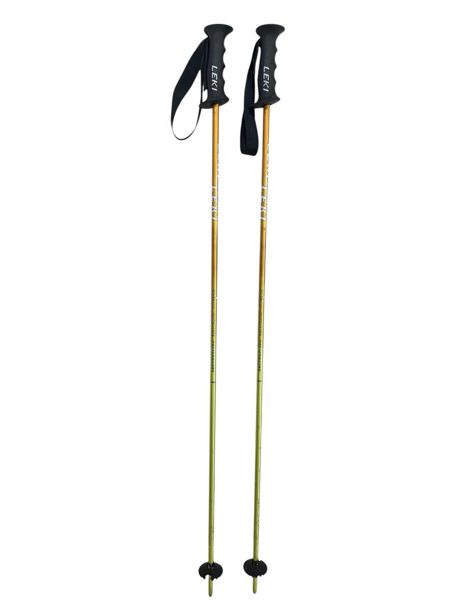 Ye1845cc LEKI レキ アルミストック スキー ストック 105cm オレンジxグリーン スキー ストック 中古拍卖