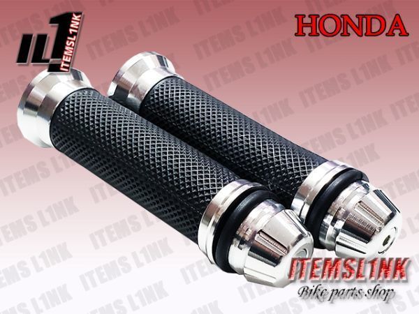 LK2-1SV アルミグリップ 銀 VTR250 ホーネット/250/600/900 CBR/900/929/RR SC/28/33/44 VFR800 RC46 VFR RVF/400/750/R RC45 汎用拍卖