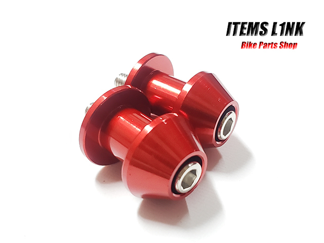 LK14-1RD赤 レーシングスタンド フックボルト スイングアーム スライダー アルミ製 M6 MT-25 MT-03 MT-125 MT-09 MT-10 MT-01 汎用拍卖