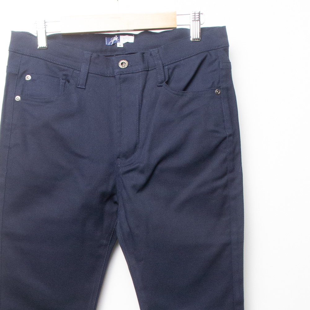 SPU ストレッチ コットンスキニーパンツ ネイビー M DNM1746拍卖