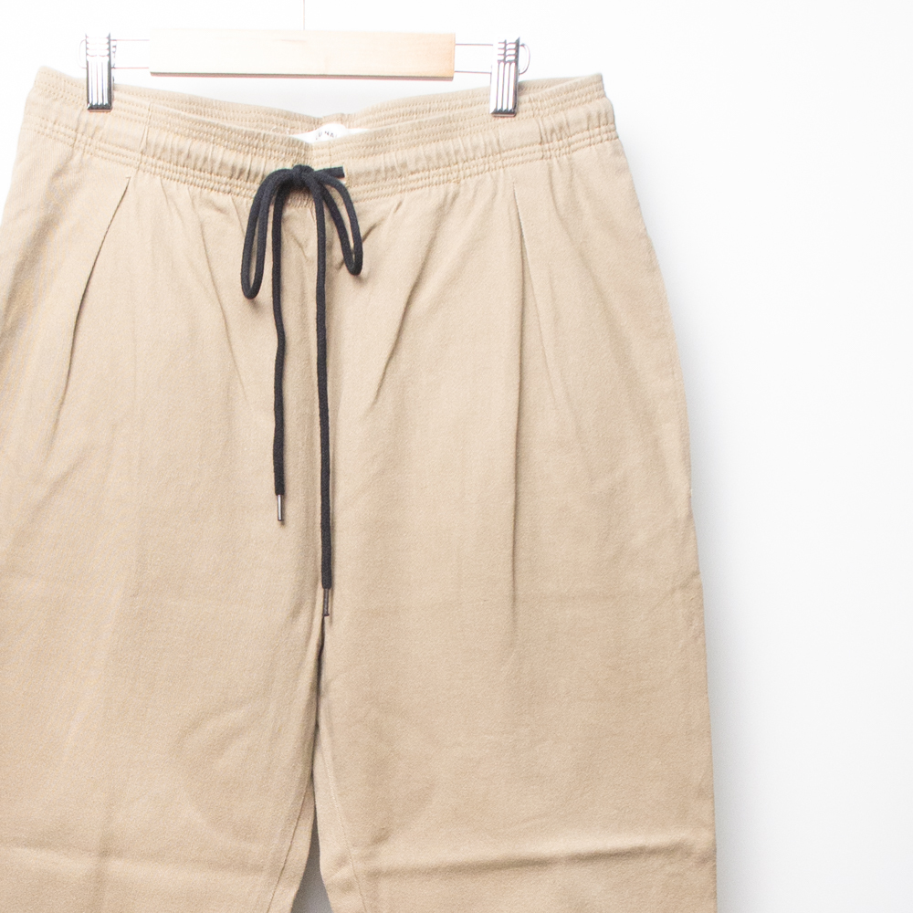 LUNALUNA コットンポリ ワイドイージーパンツ ベージュ M DNM1753拍卖
