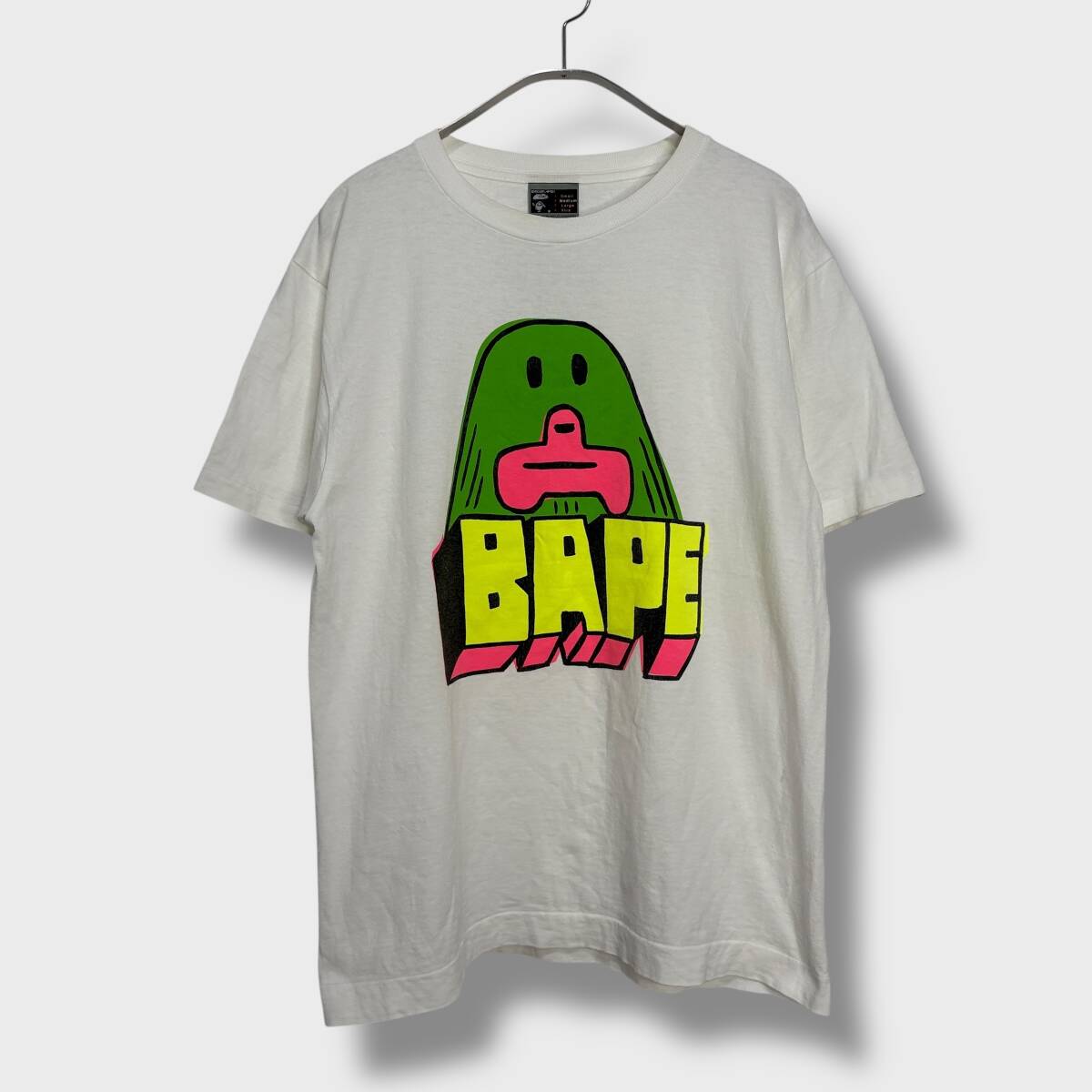 送料無料☆A BATHING APE☆アベイシングエイプ☆ゲイリーパンター☆プリントTシャツ☆コラボTシャツ☆グラフィックT☆ホワイト☆M☆I25M拍卖
