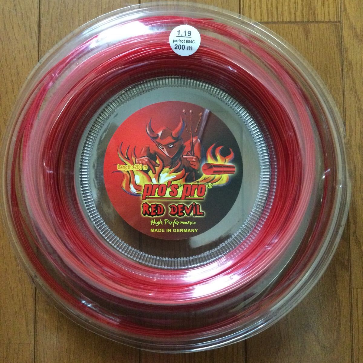 pro'spro★RED DEVIL 200m 1.19mm★ポリエステル 赤拍卖
