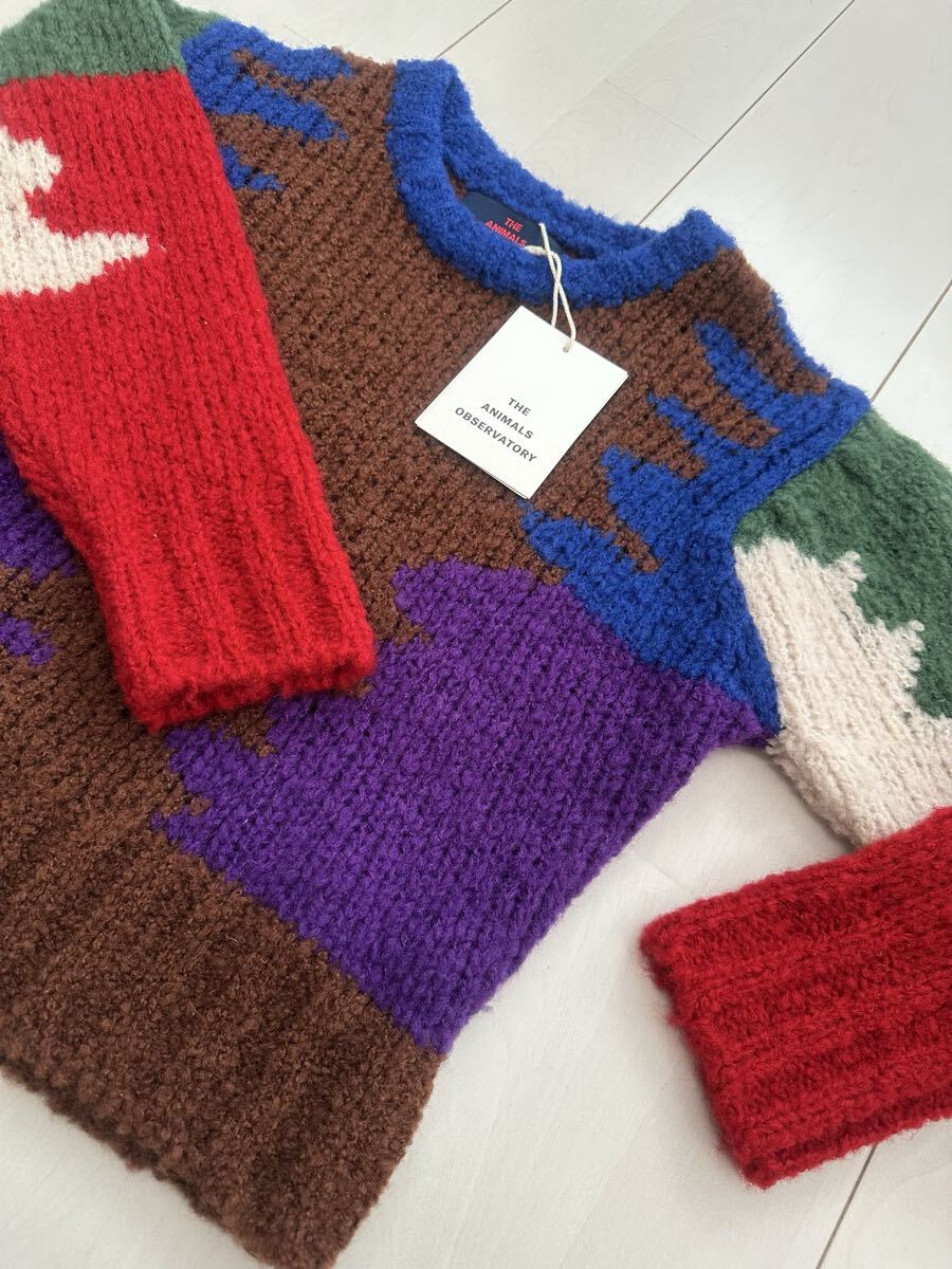 ★送料無料 THE ANIMALS OBSERVATORY kids ニット size8 130㎝拍卖
