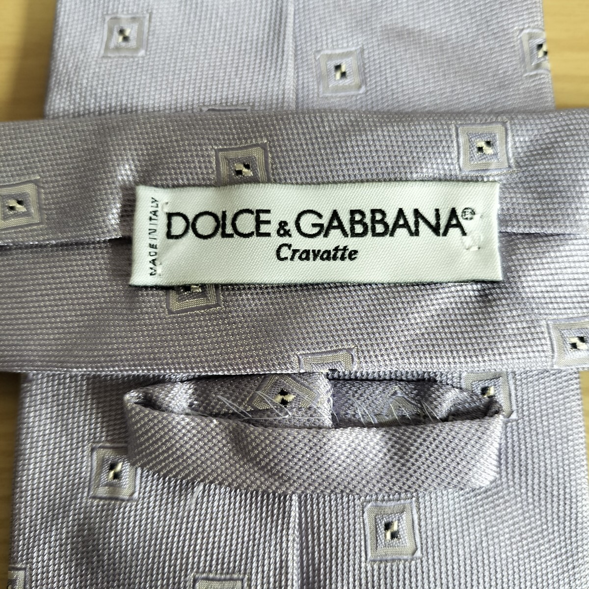 Dolce & Gabbana(ドルチェ&ガッバーナ)ドルガバラベンダースクエアドット模様ネクタイ拍卖