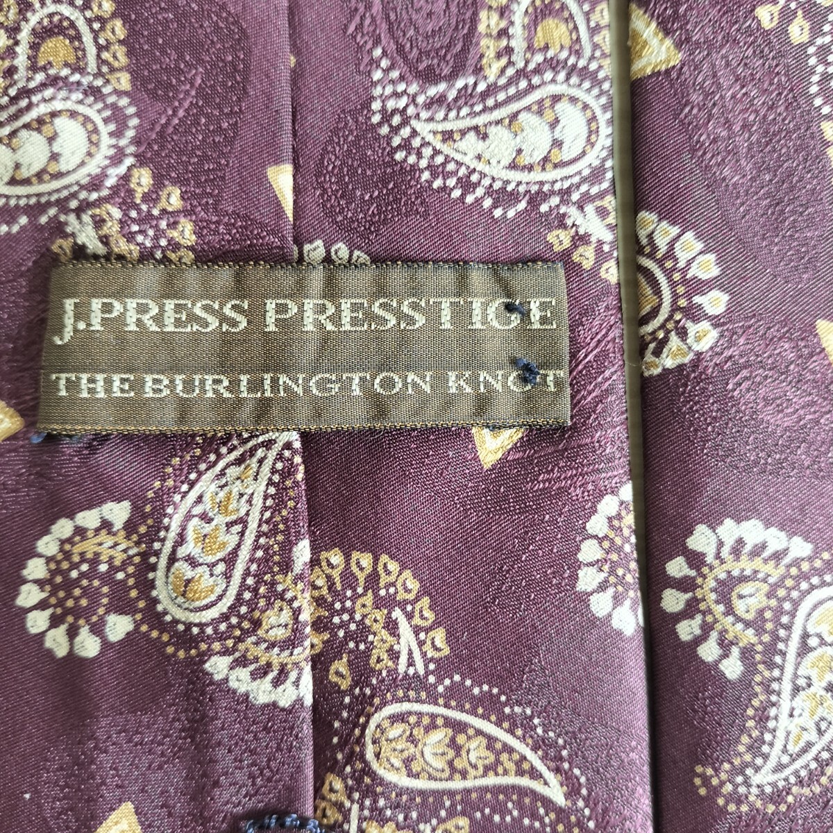 J.PRESS(Jプレス)ジェイプレスボルドー涙模様ネクタイ拍卖