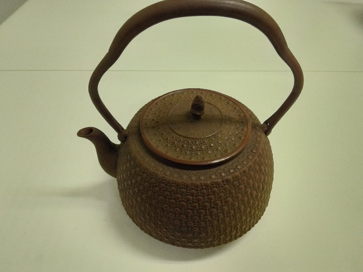 【長文堂】伝統工芸品 山形鋳物 鉄瓶 茶の湯釜/10.7cm拍卖