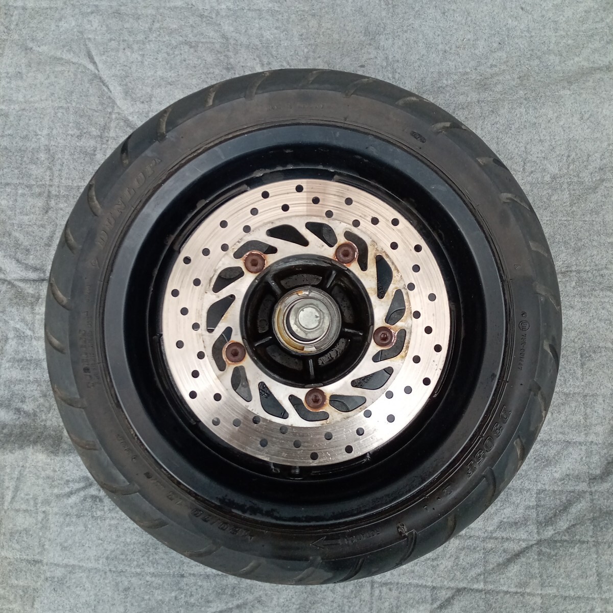 ヤマハ・マグザム250/SG17J★純正フロントホイール・13M/CXMT3.50 歪み無・タイヤ溝無拍卖