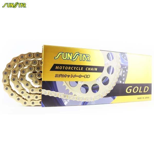 SUNSTAR サンスター ドライブチェーン ゴールド 525 120L SS525SKC-120GD拍卖