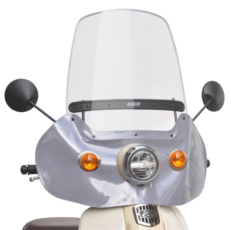 旭風防 ウインドシールド タレ付仕様 ホンダ スーパーカブ 2018 JA44 AA09専用 クリア CUB-03拍卖