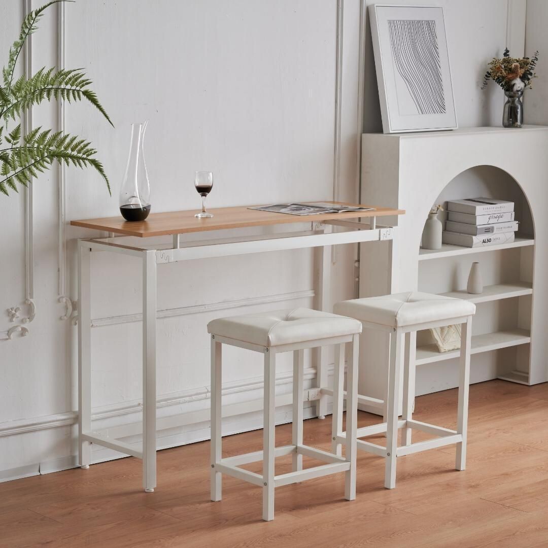 ハイテーブル カウンターテーブル3点セット バーテーブルダイニングセットおしゃれ 579358拍卖