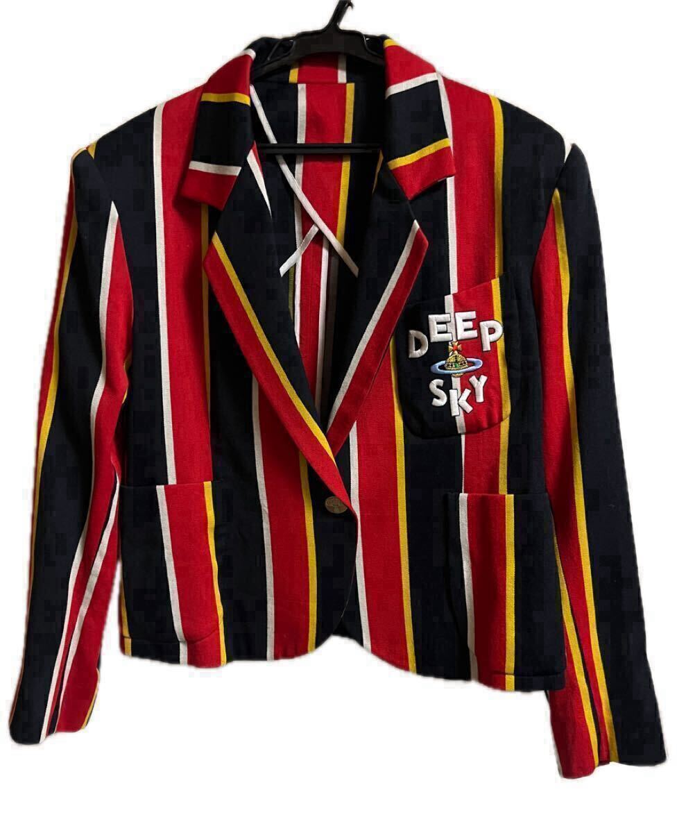 Vivienne Westwood ヴィヴィアンウエストウッド DEEP SKY ディープスカイ テーラードジャケット ブレザー ヴィンテージ 初期 劇レア 拍卖