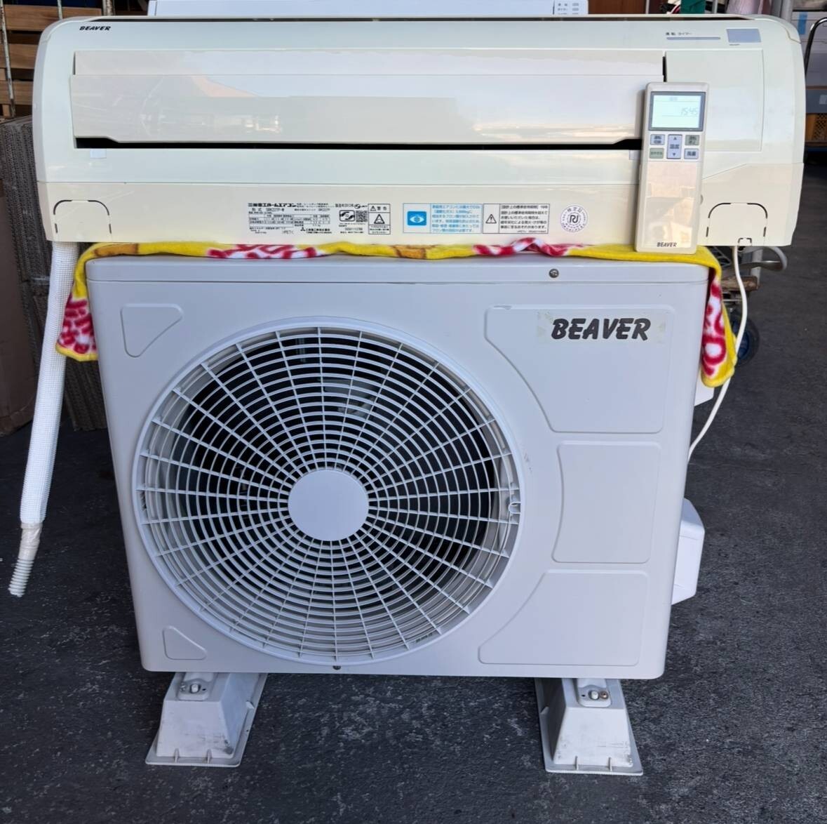 635☆【引き取り限定】 三菱 ルームエアコン BEAVER/SRK22TP-W/2.2kw/2013年/6畳/中古/ビーバーエアコン拍卖