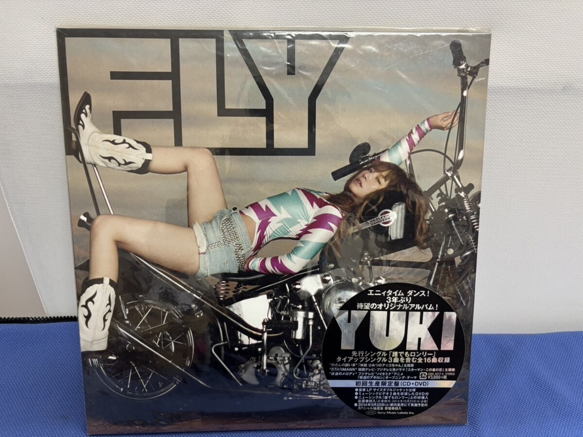 547☆YUKI ☆FLY【誰でもロンリー】初回限定盤(CD+DVD)LPサイズジャケット使用拍卖