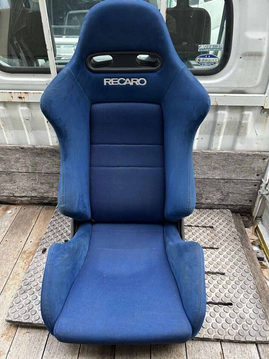 希少 DC5 インテグラ タイプR 純正 RECARO レカロ セミバケット シート 右側三角ダイヤル 運転席側 青拍卖