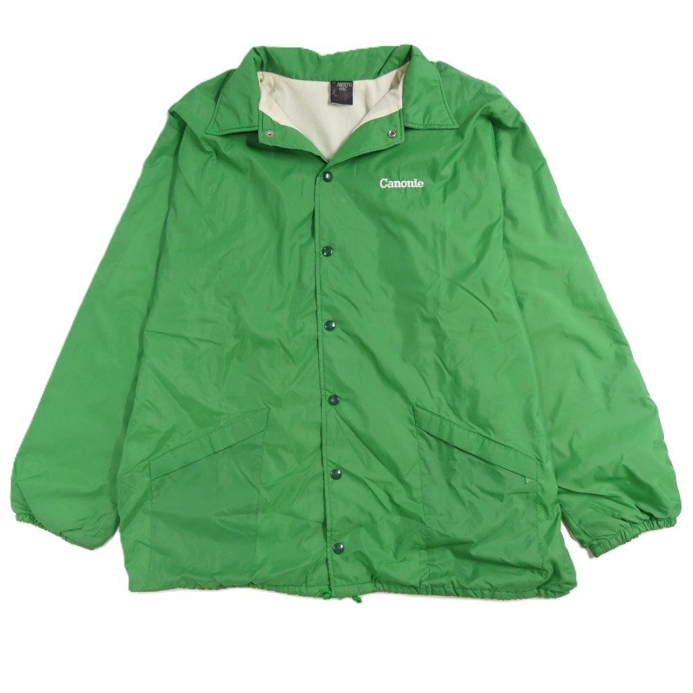 80's ARISTO JAC コーチジャケット グリーン Canonie Size XL #36393 ビンテージ ビンテージ アメカジ Hilton アウター拍卖