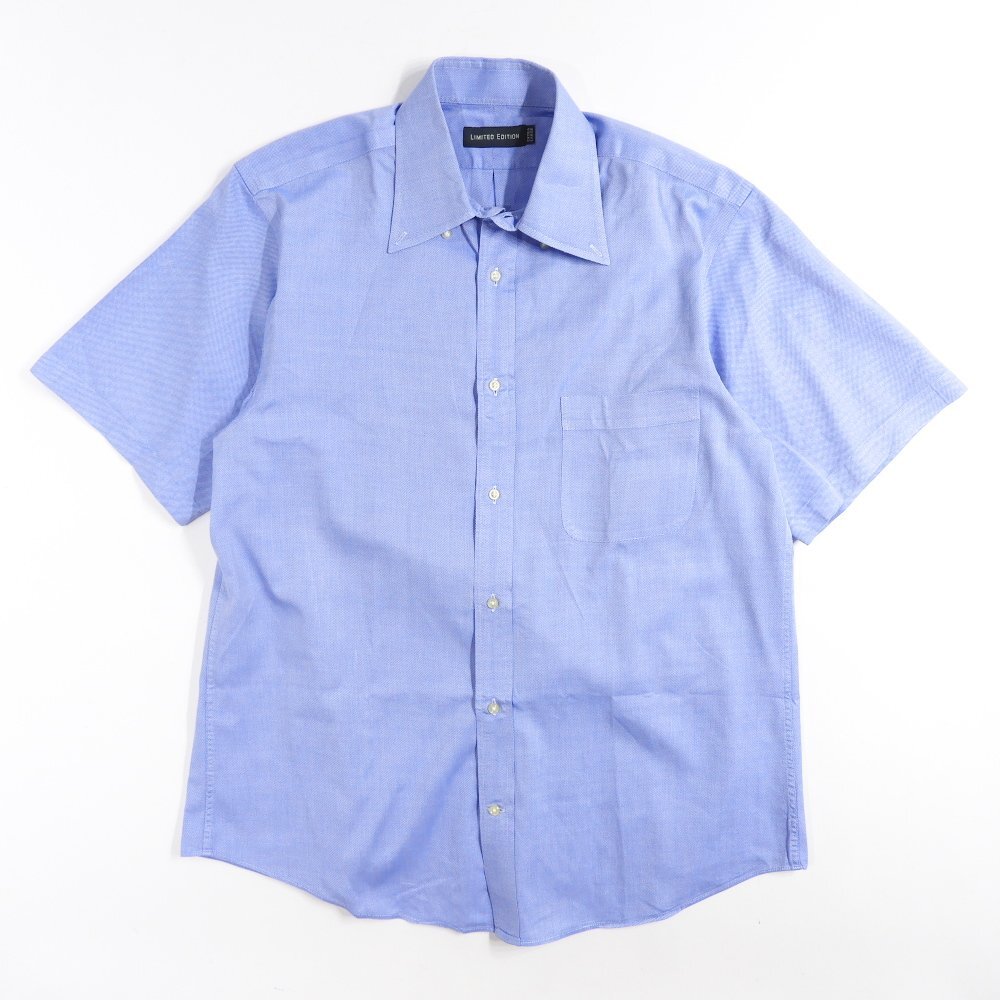 LIMITED EDITION リミテッドエディション 半袖シャツ ブルー size XL #36405 送料360円 きれいめ ビジネス スーツ カジュアル拍卖