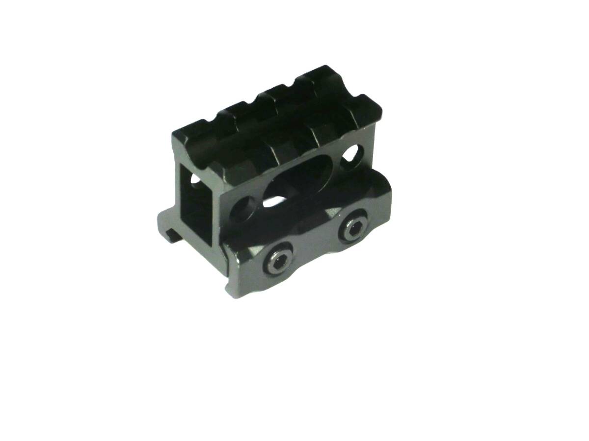 3スロット肉抜きレール20mmレイル用小型ハイマウントベース新品ドットサイト ダットサイト マウント拍卖