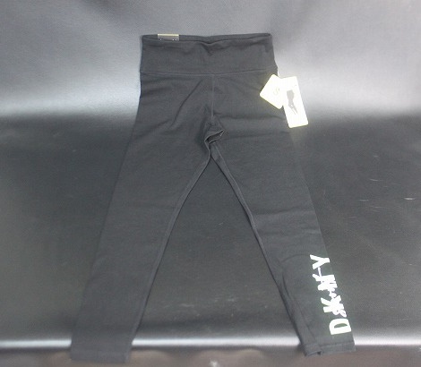 DKNY ダナキャランニューヨーク レディース ロゴ レギンス ブラック サイズS★送料360円★拍卖