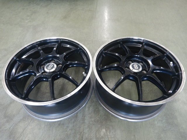 社外 ENKEI Racing エンケイ レーシング RSM9 17インチアルミホイール 7.5J +48 5穴 PCD100 2本セット 日本製拍卖