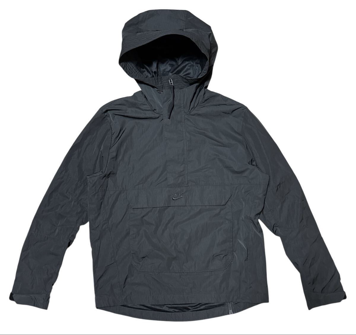 ▲ NIKE ナイキ ▲ DA7379 NSW PE LND スウッシュ刺繍 アノラック フーディー ジャケット ブラック S拍卖