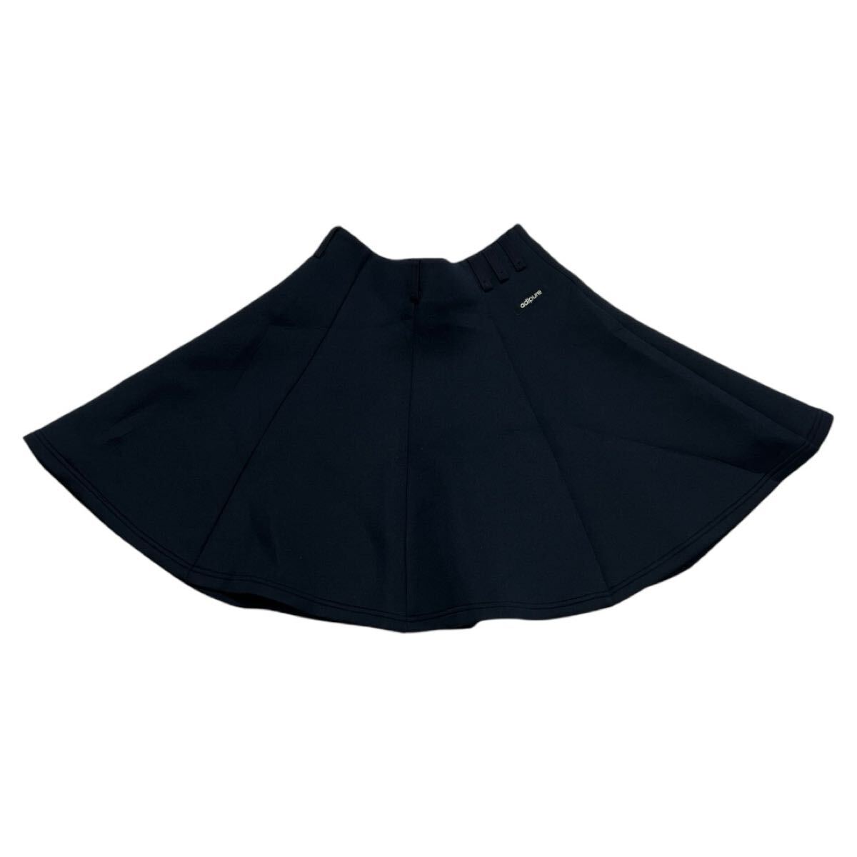 ■ adidas GOLF adipure アディダス ゴルフ アディピュア■ ロゴラベル ベルトループ ラインストーンデザイン ストレッチ ゴルフスカート M拍卖