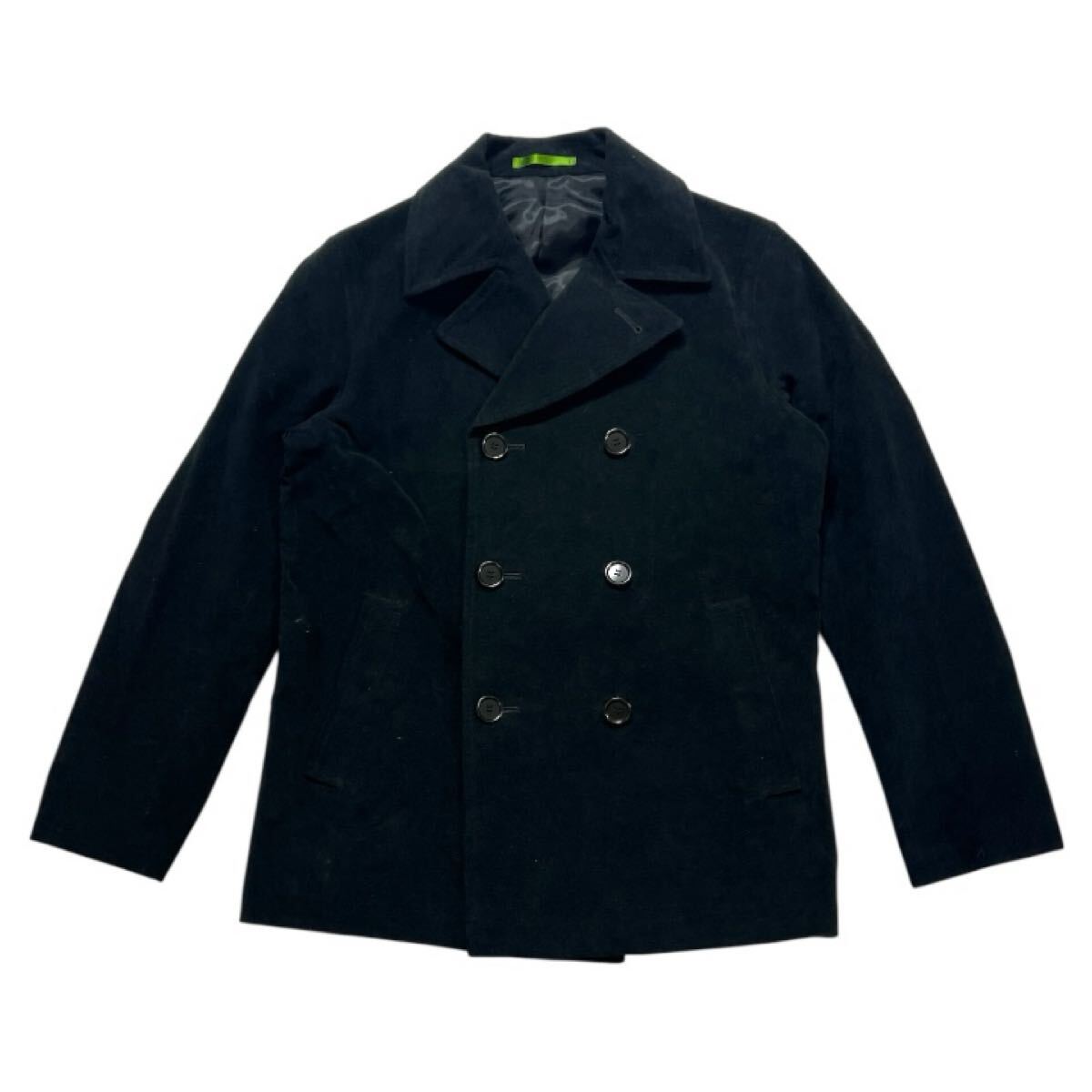 ■ Paul Smith LONDON ポールスミス ■ スウェードタッチ コットン Pコート ピーコート ブラック M拍卖