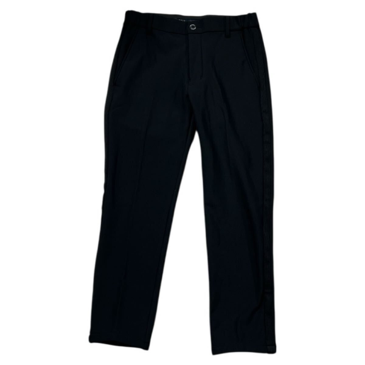 ■ 23区GOLF ニジュウサンクゴルフ ■ ラバー ロゴ ストレッチ ゴルフ パンツ ブラック M拍卖