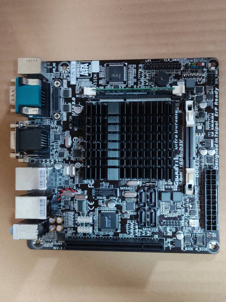 GIGABYTE/GA-N3160N-D3V/mini-ITXマザーボード 0922拍卖