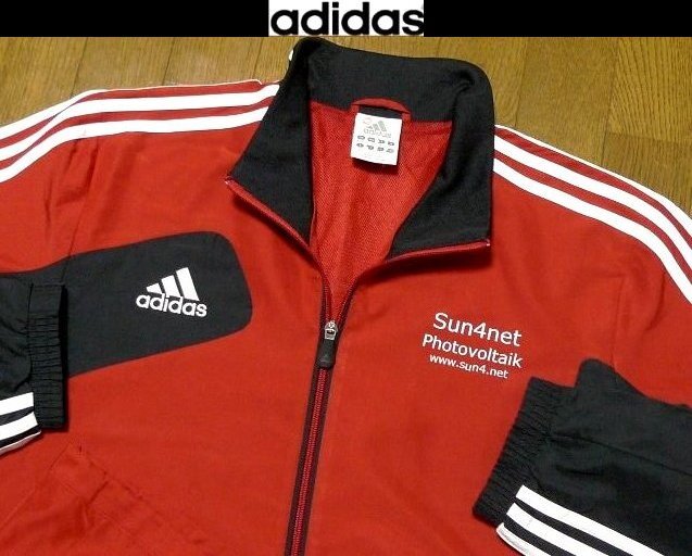 3L-4L・2XL-3XL日本サイズ位【セール送無料】超希少 アディダスUSA限定美品3本ライン全面豪華特注 防風除湿 ジャケット拍卖