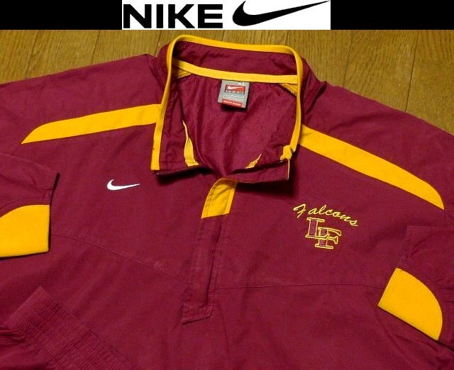 4L-5L・3XL-4XL日本サイズ位【セール!送料無料】超希少 ナイキ USA限定モデル1点物 特注刺繍 防風撥水 プルオーバー ジャケット拍卖
