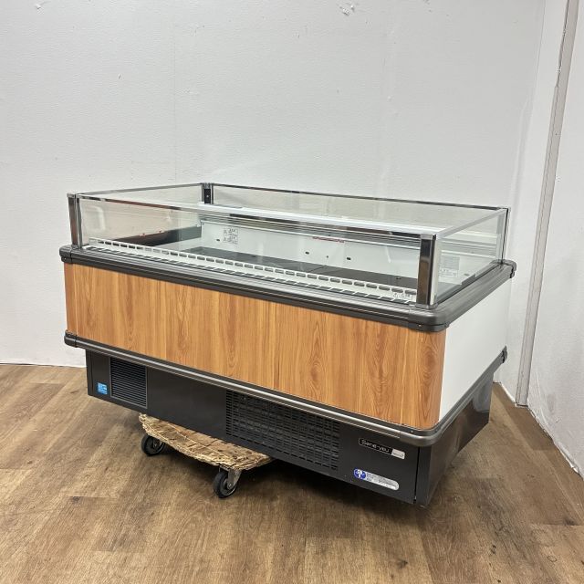 フクシマガリレイ 平型オープン冷凍冷蔵ショーケース IMC-55QWFTAXR 中古 1ヶ月保証 2015年製 三相200V 厨房【無限堂大阪店】拍卖