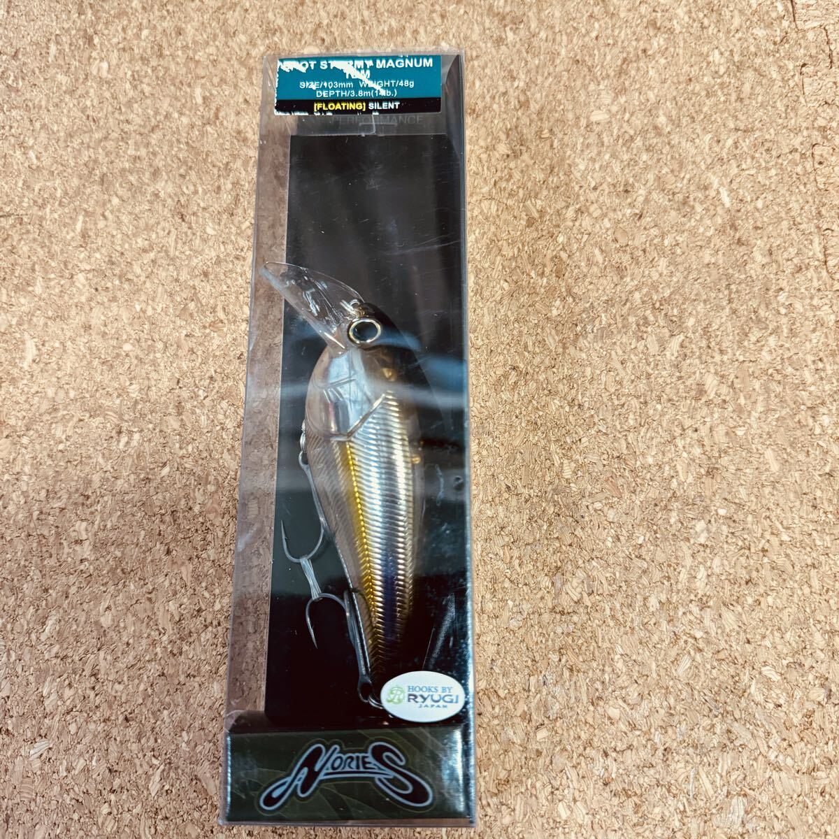 ノリーズ NORIES ショットストーミーマグナム TDM ハーフミラーワカサギ 未使用品 サイズ103㎜ ウェイト48g SHOT STORMY MAGNUM拍卖