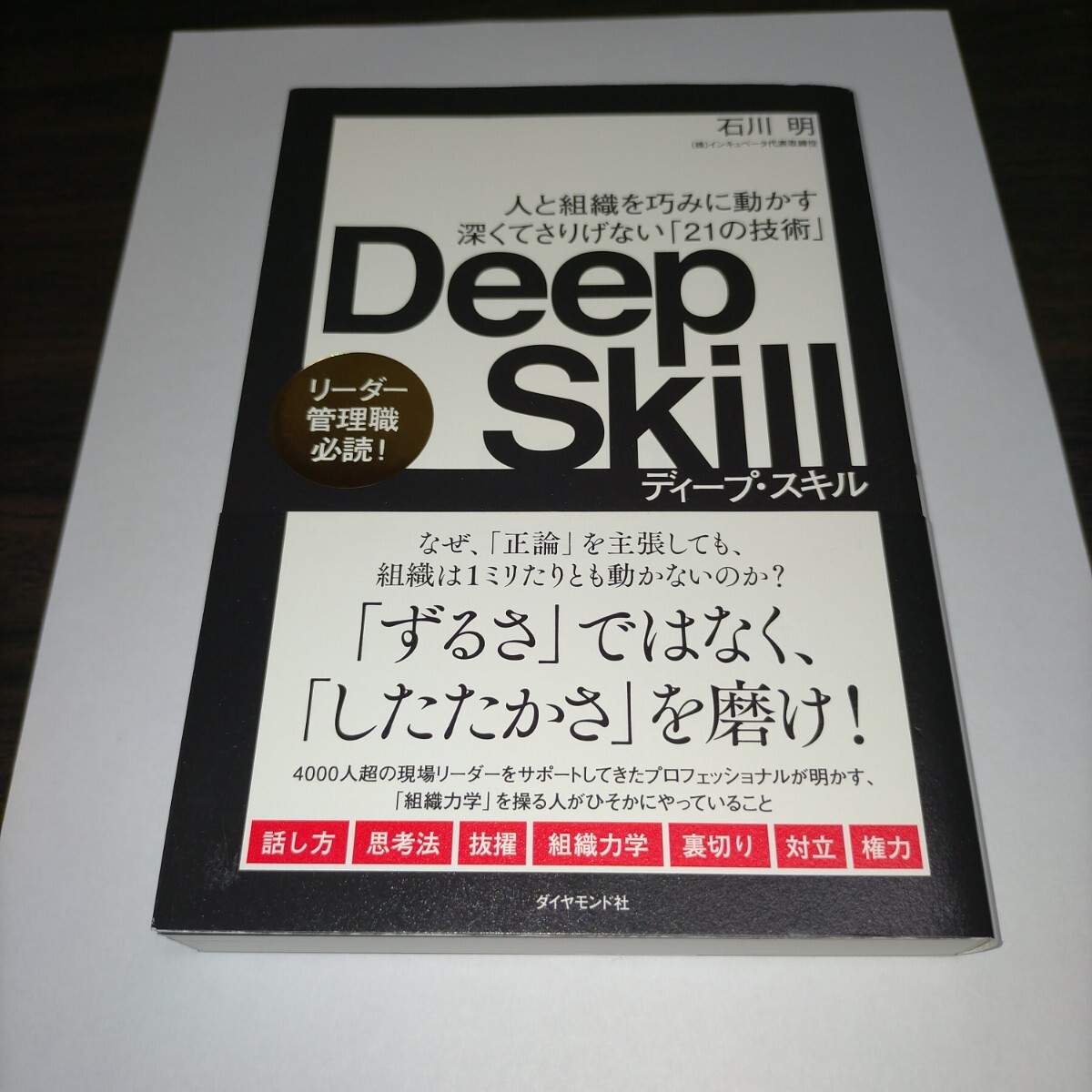 Deep Skill 人と組織を巧みに動かす深くてさりげない「21の技術」 石川明/著 保管c拍卖