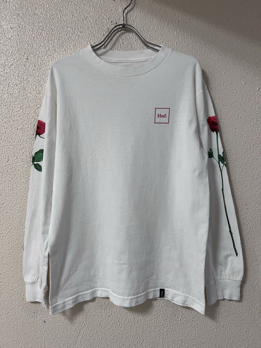 HUF ハフ ローズ プリント ロングスリーブ Tシャツ 長袖 Tシャツ拍卖