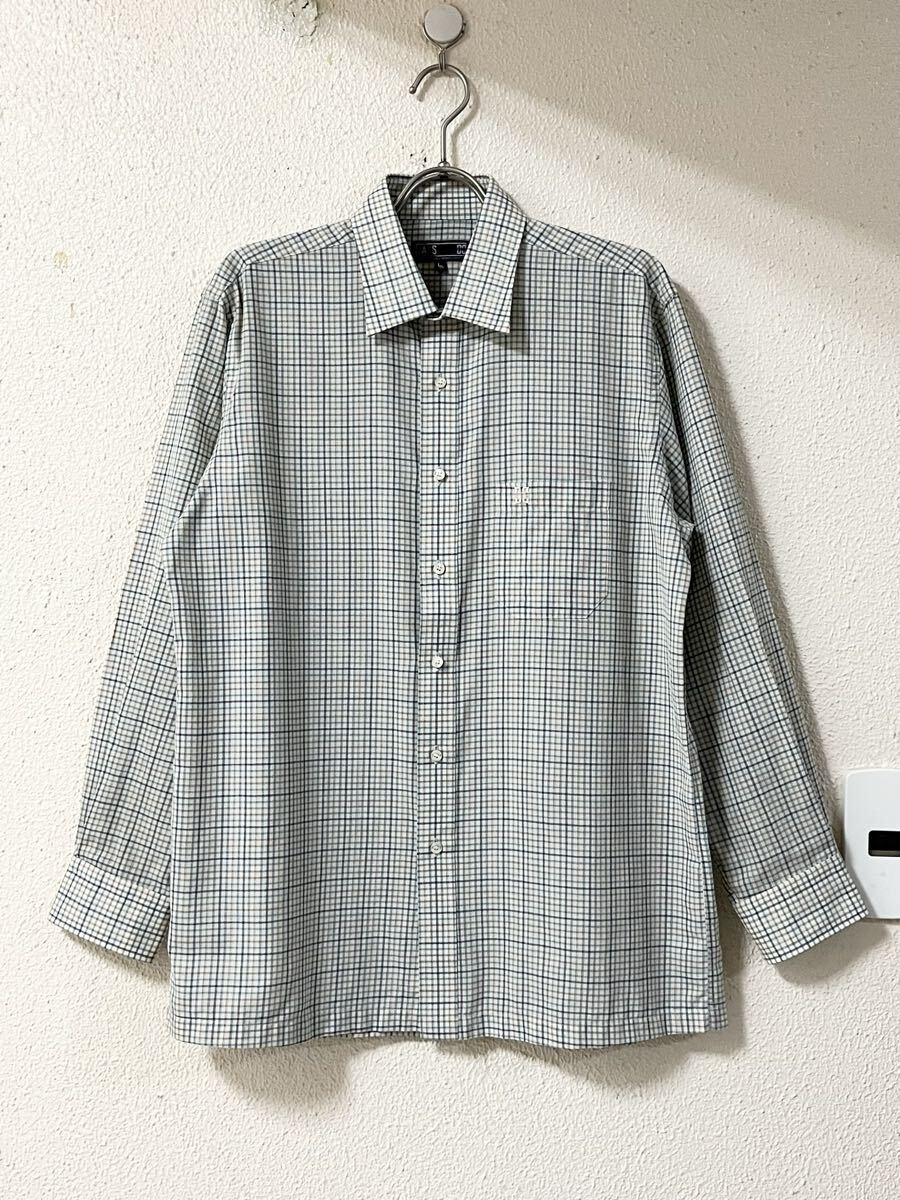 DAKS ダックス コットンウール グラフチェック シャツ拍卖