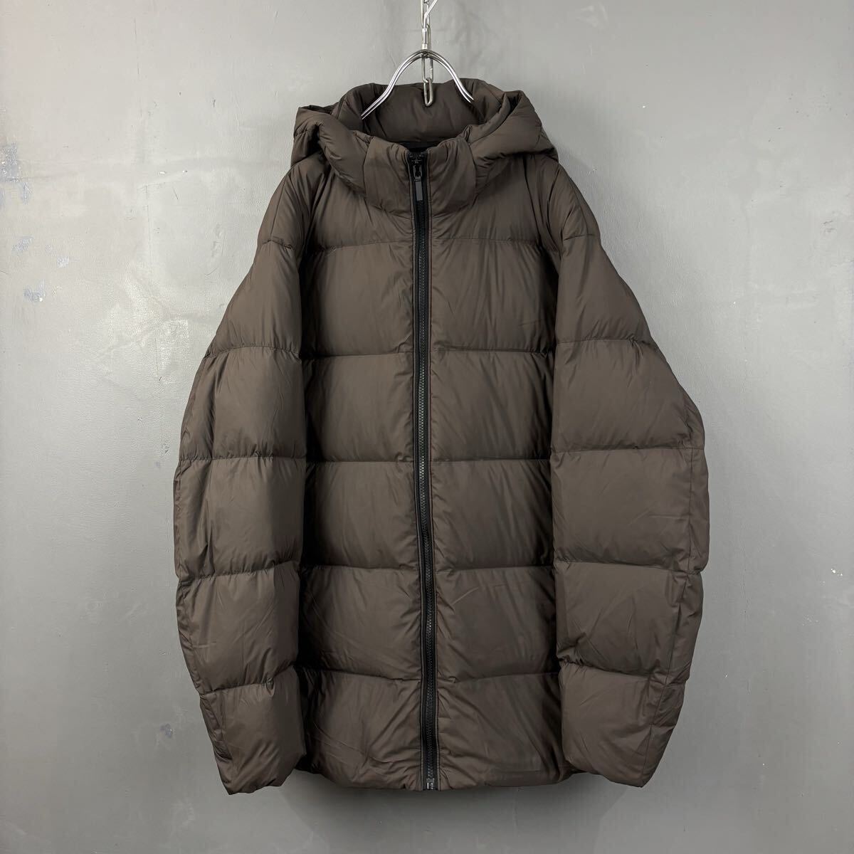 美USED UNIQLO NANODESIGN ユニクロ パウダーソフトダウンジャケット ダウンパーカ ブラウン 茶 メンズ XL 大きいサイズ 311-464020拍卖