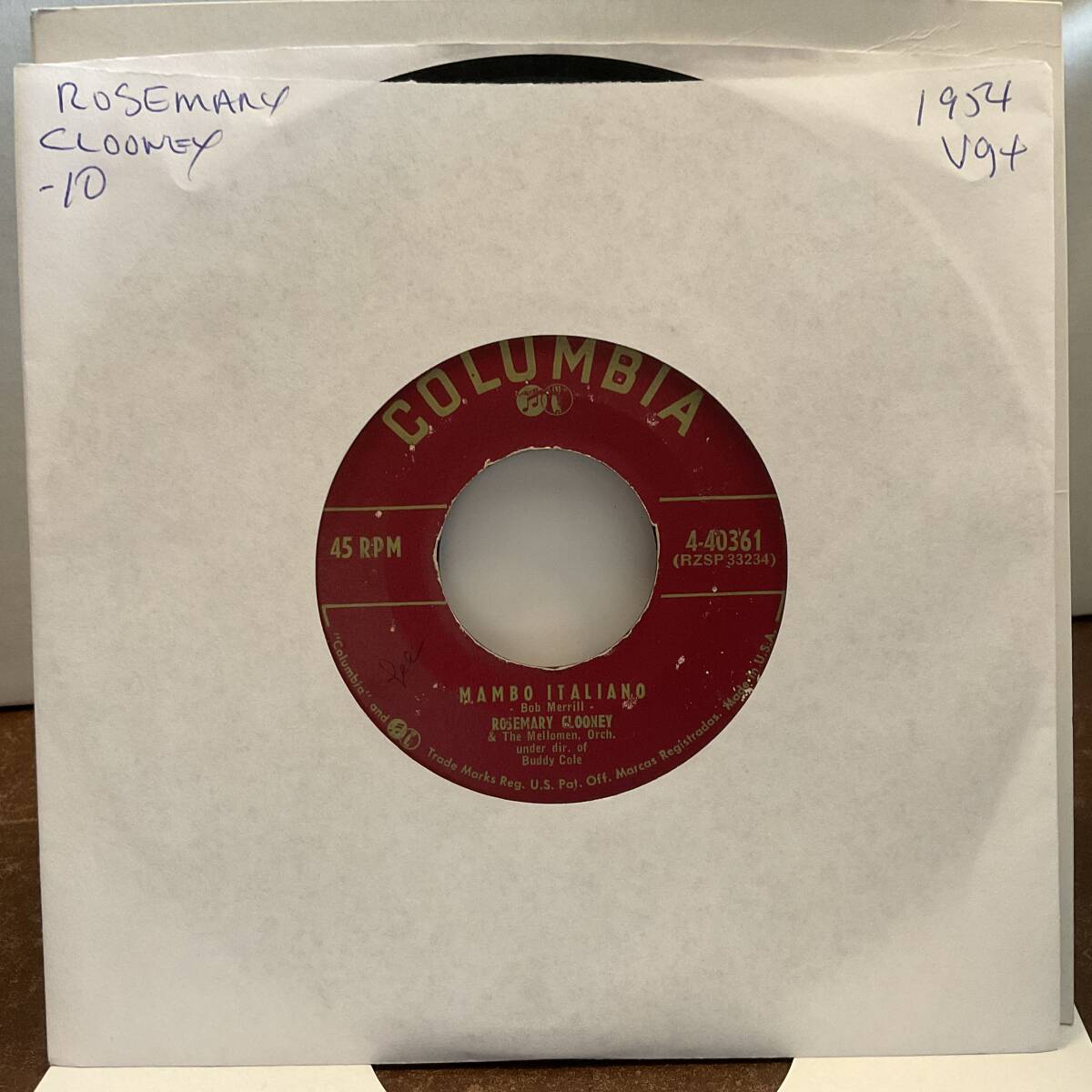 【EP 7インチ】マンボ Rosemary Clooney 50s60s 視聴 R&R R&B Rockabilly Doo-wop Jazz Blues Country Soul pop Garage comrade拍卖