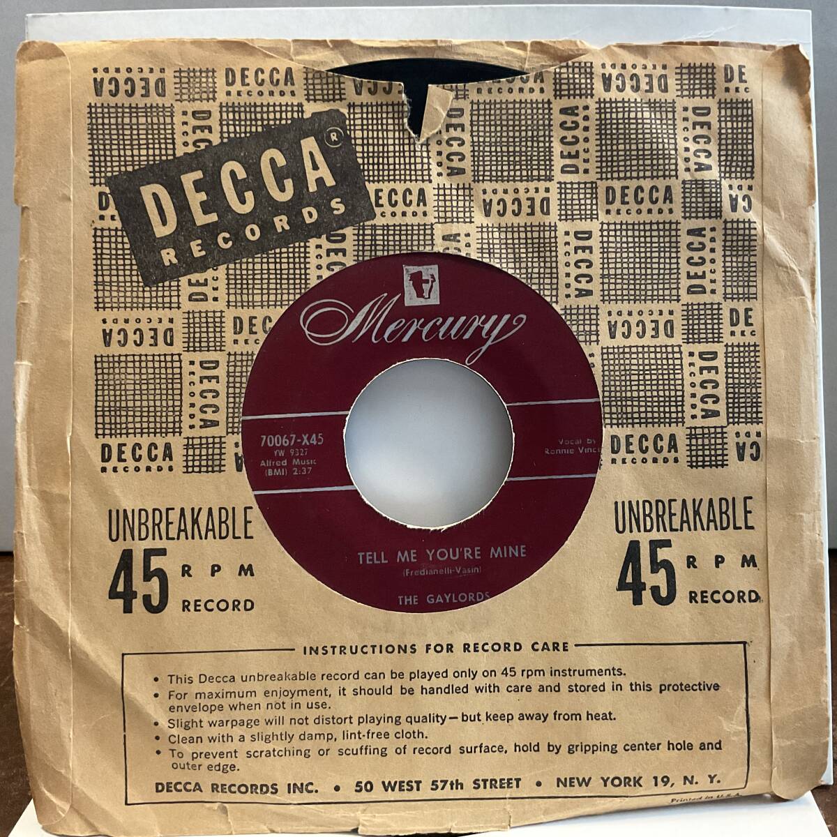 【EP 7インチ】The Gaylords 50s60s70s80s 視聴 R&R R&B Rockabilly Doo-wop British Invasion Jazz Blues Country Soul pop拍卖